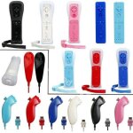 Manette gauche video jeu pour remote console nintendo wii rouge