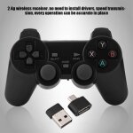 Manette de jeu - duokon - controleur bluetooth sans fil 2. 4g - ergonomique - compatible pc - noir