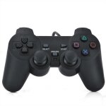 Manette de jeu filaire dualshock shock pour ps2 - sony - noir - double vibration - 12 touches analogiques ...