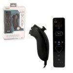 Manette de jeu - nintendo - wiimote avec motion plus + nunchuk - noir - sans fil - wii / wii u