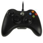 Manette de jeu noire filaire pour console xbox 360