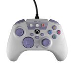 Manette de jeu pc / xbox - react - r - filaire - blanc et violet