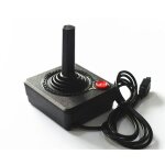 Manette de jeu rtro classique pour console atari 2600 - noir - joystick  4 directions avec bouton daction ...