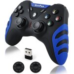 Manette de jeu sans fil - edilix - hall joystick - double vibration - 24g sans fil - compatible windows ...