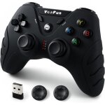 Manette de jeu sans fil - edilix - voofun - double vibration - joystick effet hall - 24g sans fil - ergonomiqu ...