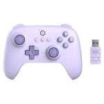 Manette de jeu sans fil pc 2. 4g compatible avec windows android et steam deck - violet