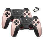 Manette de jeu sans fil - pimpimsky - 2. 4 g - compatible nintendo switch - rose rose manette jeux video ...