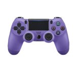 Manette de jeu sans fil ps4 - bluetooth - vibration double � six axes - violet �lectrique