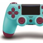 Manette de jeu sans fil compatible ps4 / pc - bluetooth - bleu turquoise