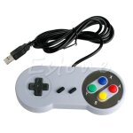 Manette de jeu usb super contr�leur joypad pour nintendo sf snes pc windows mac