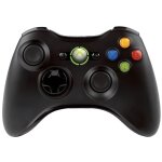Manette sans fil noire xbox 360