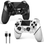 Manette sans fil pour ps4 - suteo - 2 pi�ces - compatible ps4 / pro / slim / pc - bluetooth - double ...