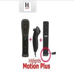Manette wii motion plus - wii - avec nunchuk et housse - sans fil - compatible wii / wii u / wii mini ...