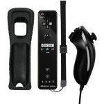Manette wii - nintendo - controller wii remote plus - nunchuk inclus - sans fil - tui silicone