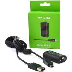 Batterie rechargeable pour manette xbox one - 1400 mah - noir - usb - xbox one