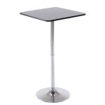 Table haute - clp - 60x60 cm - plateau en bois - pieds en aluminium - 2 places Table haute - clp - 60x60 cm - plateau en bois - pieds en aluminium - 2 places