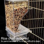 Mangeoire automatique pour oiseaux - cocosity - anti - claboussures - acrylique - intrieur - petit ...