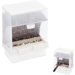 Mangeoire automatique pour oiseaux r�cipient de nourriture � graines suspendu transparent pour perruche ...