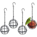 Mangeoire oiseaux - lot de 4 mangeoires pour oiseaux - pour boules de graisse - diamtre : 7 cm - mangeoire ...