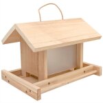 Mangeoire  oiseaux en bois suspendue mangeoire  oiseaux en bois extrieure pour nourrir  l?extrieur ...