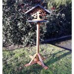 Mangeoire oiseaux sur pied arbre  construire bois epica fsc bois