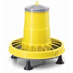 Mangeoire plastique 85kg avec pieds et dbit rglable