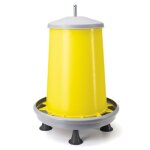 Mangeoire  trmie poule avec tige mtal et pieds 15kg - river systems jaune