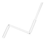 Manivelle complète - en acier laqué blanc - sortie ronde : Ø 12 mm - l 140 cm Manivelle complète - en acier laqué blanc - sortie ronde : Ø 12 mm - l 140 cm