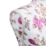 Mannequins buste de couture de femme en coton blanc motifs a rosiers
