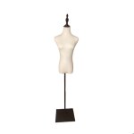 Mannequin de couture relaxdays f�minin taille 36 / 38 torse r�glable 140?175 cm pied m�tal blanc / noir ...