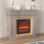 Chemin�e �lectrique murale - luminarix - 101 cm - flamme 3d - r�glage de luminosit� - design moderne