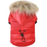 Manteau dhiver pour chien woungzha - rouge - xs - chaud et confortable