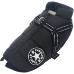 Manteau dhiver imperm�able avec harnais pour chien veste costume chaud v�tements chiot animaux gilet ...