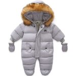 Manteau dhiver bb combinaison de neige barboteuse en polaire dhiver grenouillre pyjama paissie vtements ...