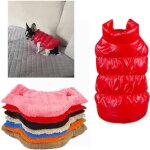 Manteau impermable - pet - doudoune pour chien - taille s - rouge - rembourr matelass