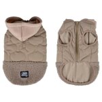 Manteau matelass� pour chien teddy 40cm beige