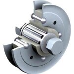 Mantion flot galet pr monture de rail fer plat