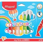 Maped bote carton de 12 feutres color'peps maxi