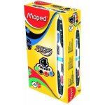 Maped stylo  bille 4 couleurs twin tip noir / blanc