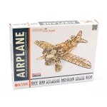 Maquette 3d en bois - avion 42 cm