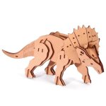 Maquette 3d en bois - tric�ratops - 55 pcs - 31 x 11 x 16 cm - pour enfants � partir de 8 ans