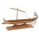 Maquette bateau en bois : bir�me grecque