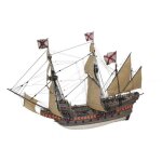 Maquette bateau en bois : santiago de compostela
