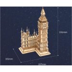 Maquette en bois avec led - big ben - 220 pi�ces - abs (plastique) - mixte - adulte