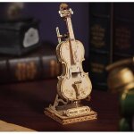 Maquette en bois - robotime - violoncelle - 58 pices - a monter soi - mme - beige - multicolore