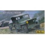 Maquette jeep willys & trailer - heller - modèle jeep willys & trailer - enfant - 15 ans - garçon Maquette jeep willys & trailer - heller - modèle jeep willys & trailer - enfant - 15 ans - garçon