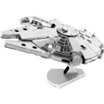 Maquette mtal 3d - star wars - faucon millenium - licence officielle - assemblage sans colle