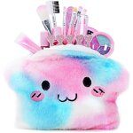 Maquillage enfant - amoune - trousse lavable - 3 à 5 ans - sac en peluche - rose Maquillage enfant - amoune - trousse lavable - 3 à 5 ans - sac en peluche - rose