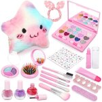 Maquillage enfant fille - coffret maquillage enfant kit de makeup lavable - non toxique - rose - 3 ans ...