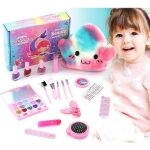 Kit de maquillage enfant - jouet lavable - 19pcs - vernis non toxique - cadeau nol